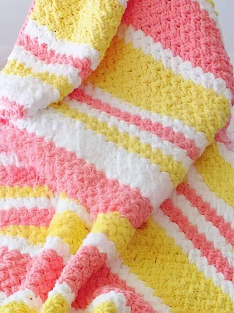 Tricolor Toddler Blanket